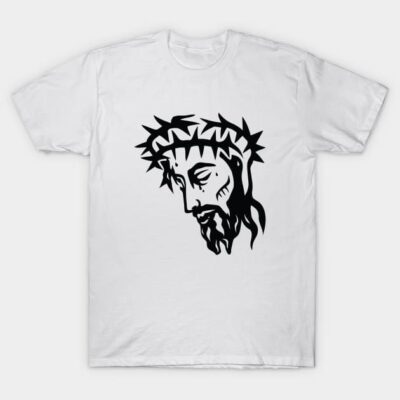 Jesus Face T-Shirt by martinussumbaji