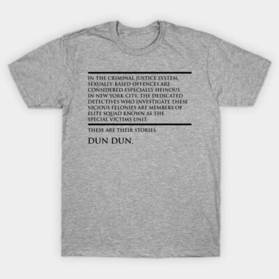 Law & Order  SVU T-Shirt by cartogie