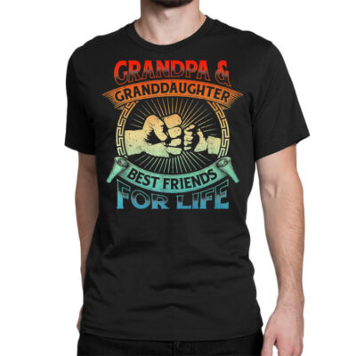 Grandpa Granddaughter Matching Family Shirt Fist Bump T Shirt Classic T-shirt by waltervanderwilt1 | Artistshot