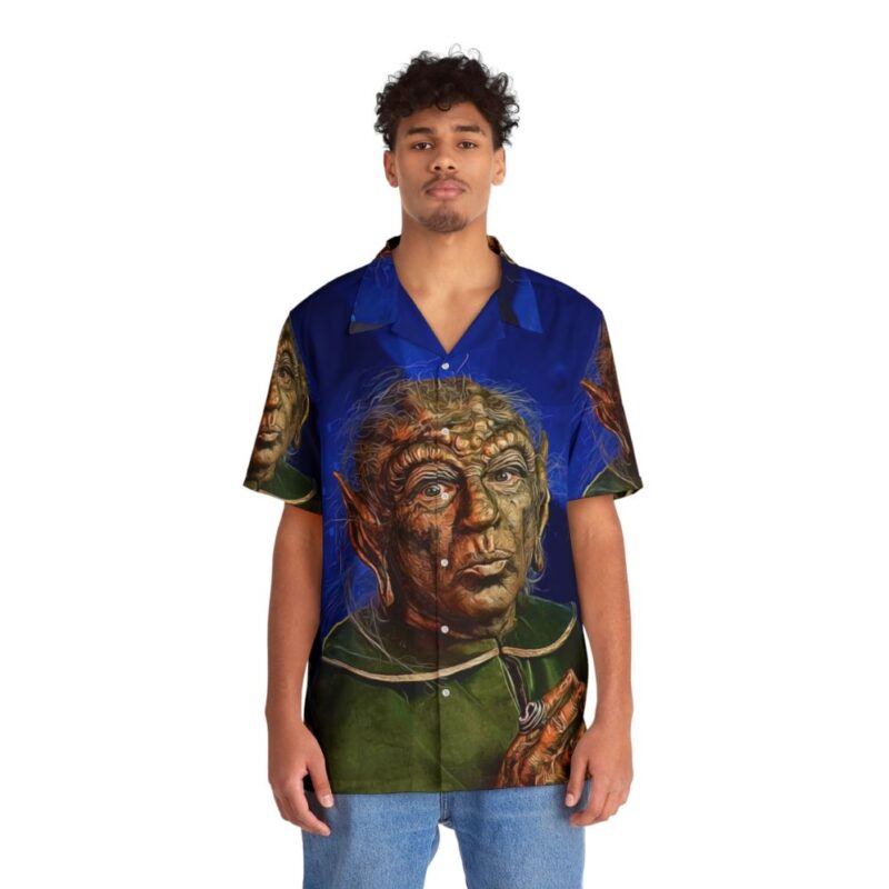 Yogurt Hawaiian Shirt with Spaceballs Inspired Sci-Fi Humor - People Front