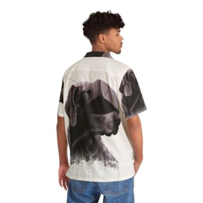 Virtual reality dog hawaiian shirt - People Back