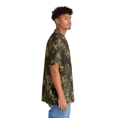 Wolf paw print camouflage Hawaiian shirt - People Pight