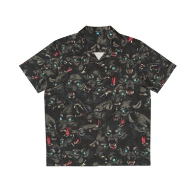 Fierce Wolf Pack Pattern Hawaiian Shirt