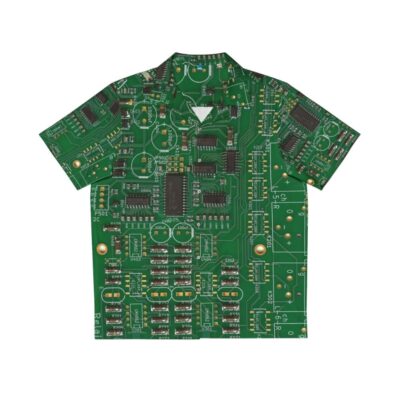 Vintage-Inspired PCB Hawaiian Shirt