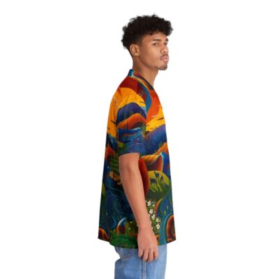 Vibrant Hawaiian shirt with floral pattern and nature-inspired motifs - People Pight