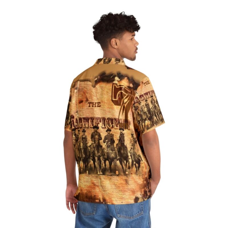 Vintage Hawaiian shirt with Hollywood tribute design - People Back