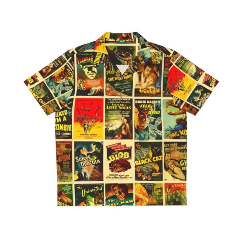 Vintage Classic Horror Monster Movie Posters Hawaiian Shirt