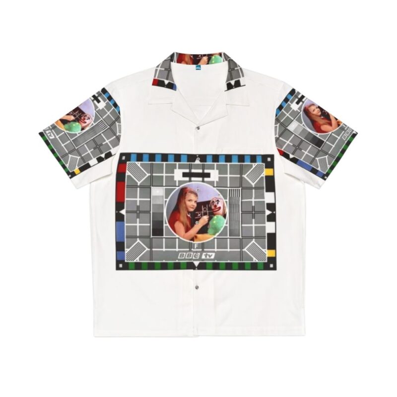 Vintage 1970s BBC Test Card Hawaiian Shirt