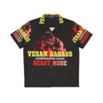 Vegan Bodybuilder Hawaiian Shirt for Muscle Building and Fitness