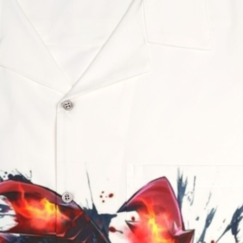 Valstrax Monster Hunter Hawaiian Shirt - Detail