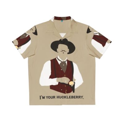 Tombstone I'm Your Huckleberry Hawaiian Shirt featuring Doc Holliday and other characters from the movie