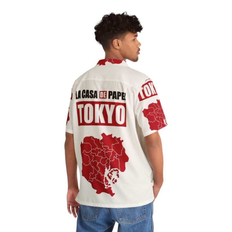 Tokyo Paper House Design Hawaiian Shirt featuring Money Heist characters - People Back