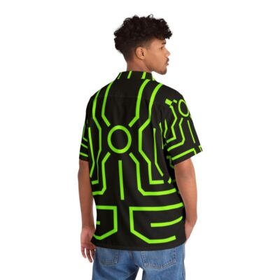 Upgraded Superhero Hawaiian Shirt with Alien Inspired Graphics - People Back