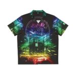 Time Storm Rainbow Hawaiian Shirt for Sci-Fi Fans