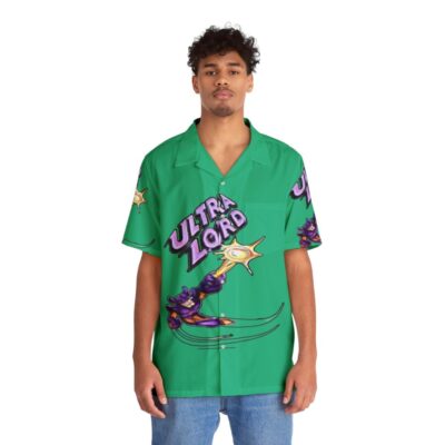 Ultra Lord inspired tropical Hawaiian shirt - People Front