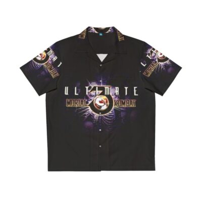 Ultimate Mortal Kombat 3 Hawaiian Shirt featuring Retro Background