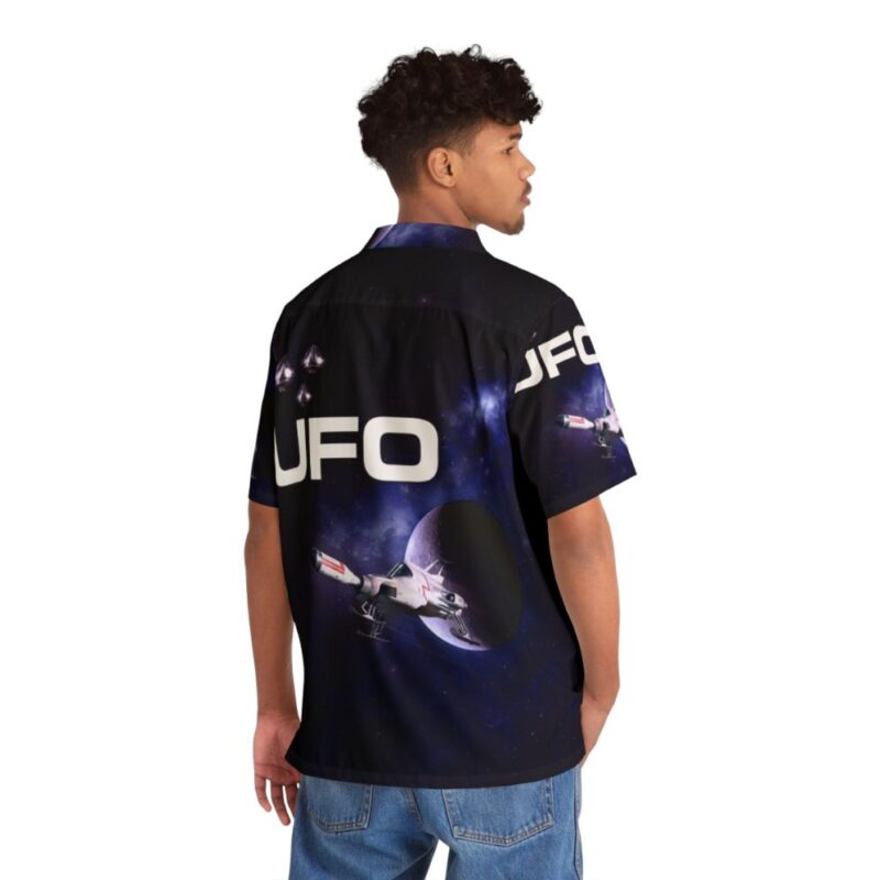 Ufo 2 retro sci-fi Hawaiian shirt - People Back