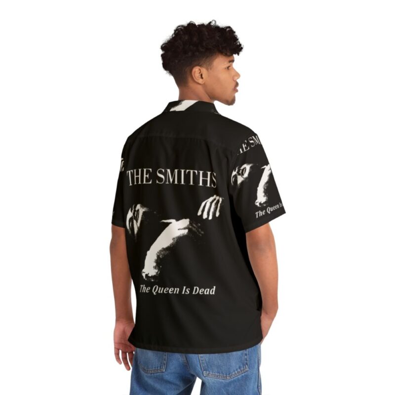 Retro Hawaiian shirt featuring The Smiths "The Queen Is Dead" album art - People Back