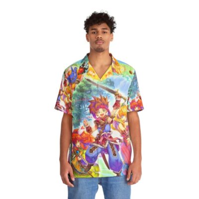 Secret of Mana Hawaiian Shirt - Retro RPG Gaming Apparel - People Front