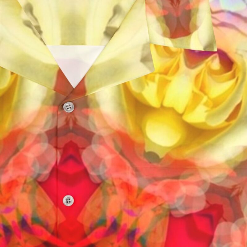 Rose star of the eighth ray spiritual Hawaiian shirt - Detail