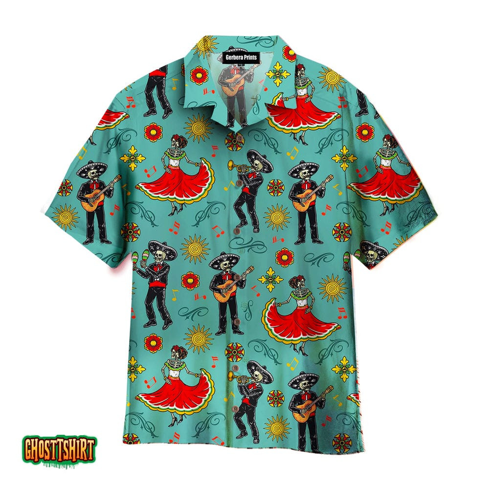 Colorful Mexican Vintage Aloha Hawaiian Shirt