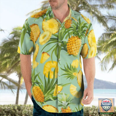 Pineapple Tropical Green Hawaiian Shirt
