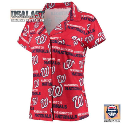 HOT Washington Nationals Sport Red All Over Print Hawaiian Shirt