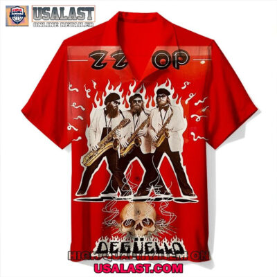 HOT ZZ Top Deguello Album Hawaiian Shirt