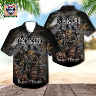 Iced Earth Enter The Realm Album Hawaiian Shirt