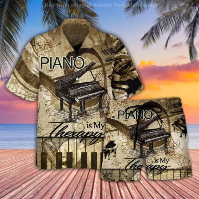 Music Piano Is My Therapy Hawaiian Shirt K041221