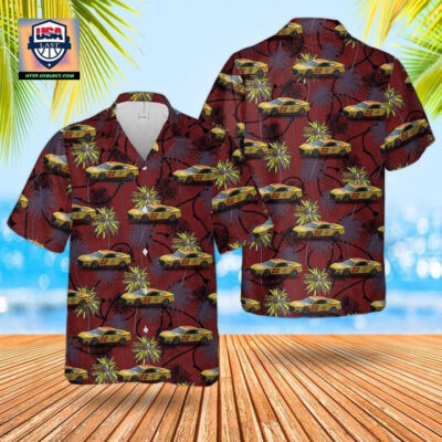 NASCAR Racing Cars Ford Mustang GT Next Gen Hawaiian Shirt