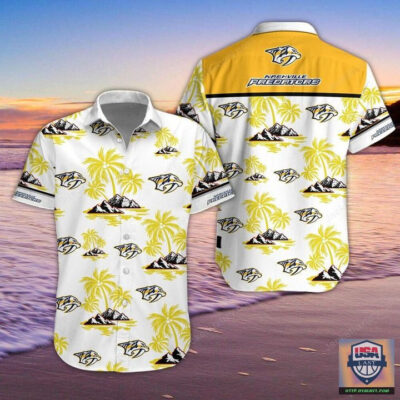 Nashville Predators Classic Hawaiian 3D Shirt And Short