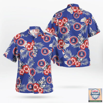 NCAA Arizona Wildcats Hawaiian Shirts Beach Short