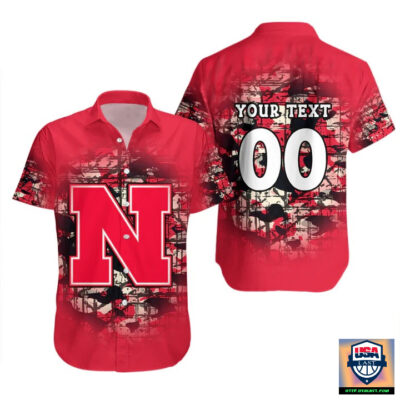 Nebraska Cornhuskers Camouflage Vintage Hawaiian Shirt