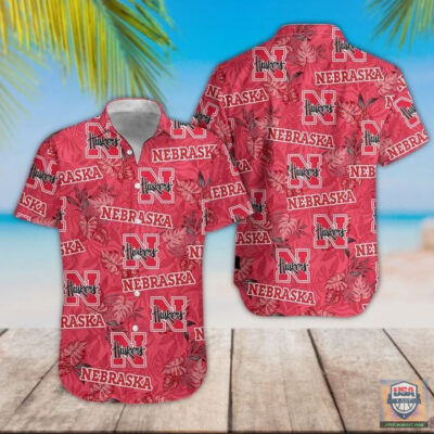 Nebraska Cornhuskers Logo Pattern Hawaiian Shirt