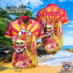 HOT Kansas City Chiefs Baby Yoda Totem Summer Hawaiian Shirt