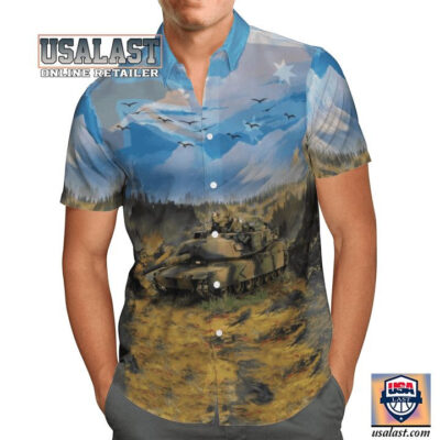 HOT M1A1 Abram’s Australian Army Meadow Hawaiian Shirt