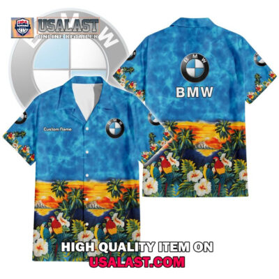 HOT Personalized BMW Tropical Flowers F1 Hawaiian Shirt