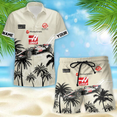 HOT Personalized Haas F1 Racing Team Hawaiian Shirt And Short