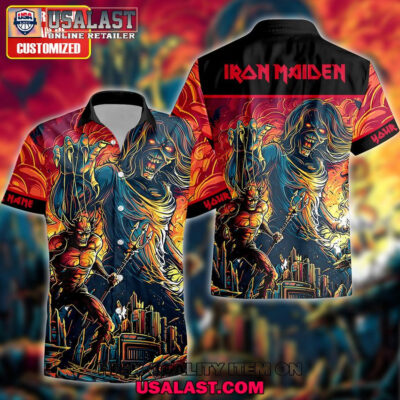 HOT Personalized Iron Maiden Legacy Of The Beast Luxury Hawaiian Shirt