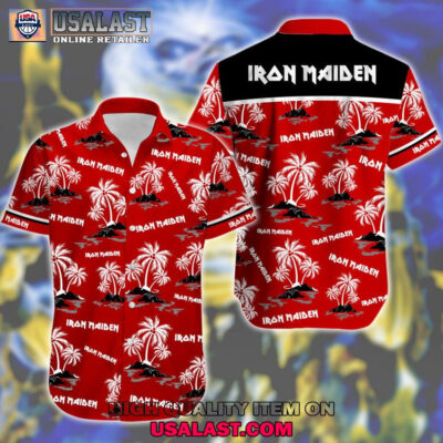 HOT Personalized Iron Maiden Tropical Coconut Hawaiian Shirt