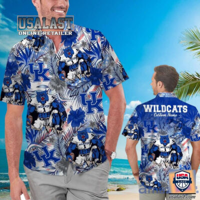 HOT Personalized Kentucky Wildcats Mascots Tropical Hawaiian Shirt