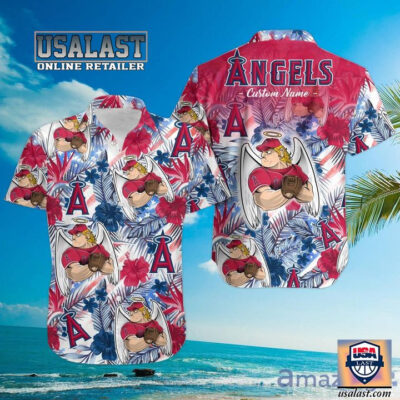 HOT Personalized Los Angeles Angels Big A Tropical Hawaiian Shirt