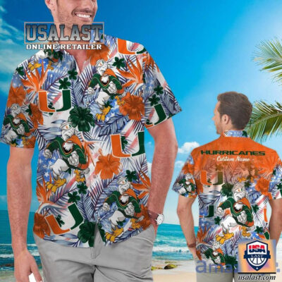 HOT Personalized Miami Hurricanes Sebastian The Ibis Tropical Hawaiian Shirt