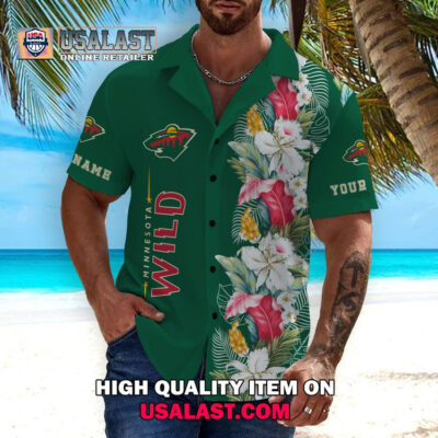 HOT Personalized Minnesota Wild Tropical Flowers Unisex Hawaiian Shirt