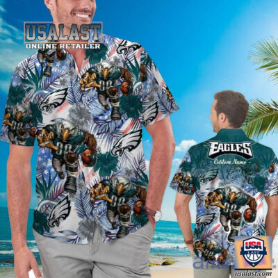 HOT Personalized Philadelphia Eagles Swoop Tropical Hawaiian Shirt