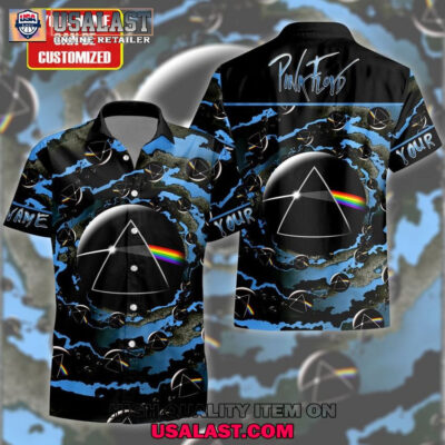 HOT Personalized Pink Floyd Moon Tropical Hawaiian Shirt