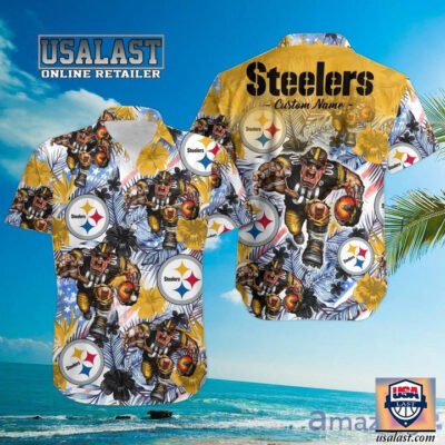 HOT Personalized Pittsburgh Steelers Mascot Tropical Hawaiian Shirt