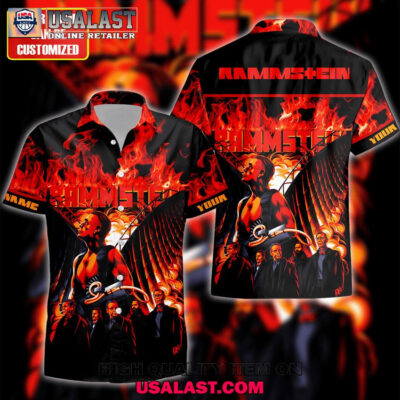 HOT Personalized Rammstein Band Fashion Hawaiian Shirt