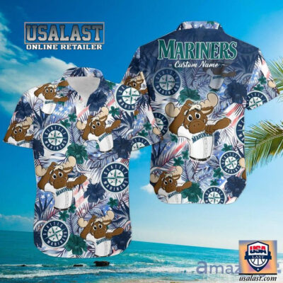HOT Personalized Seattle Mariners Mariner Moose Tropical Hawaiian Shirt